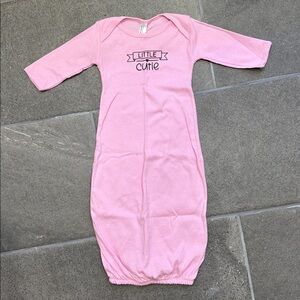 Pink Little Cutie Baby Pajamas Sleep Gown (Size 6-12M)